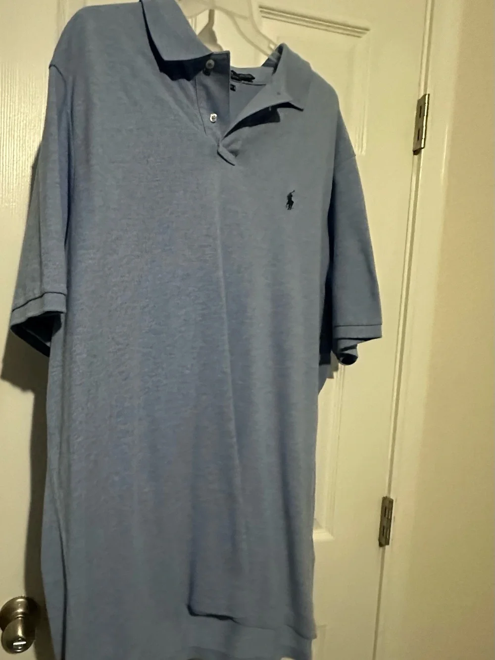 Ralph Lauren Polo Shirt in Light Blue with Navy Pony